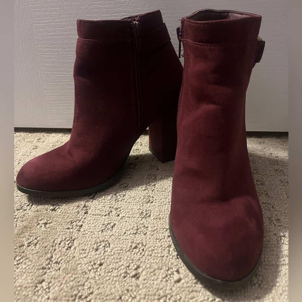 Maroon Booties